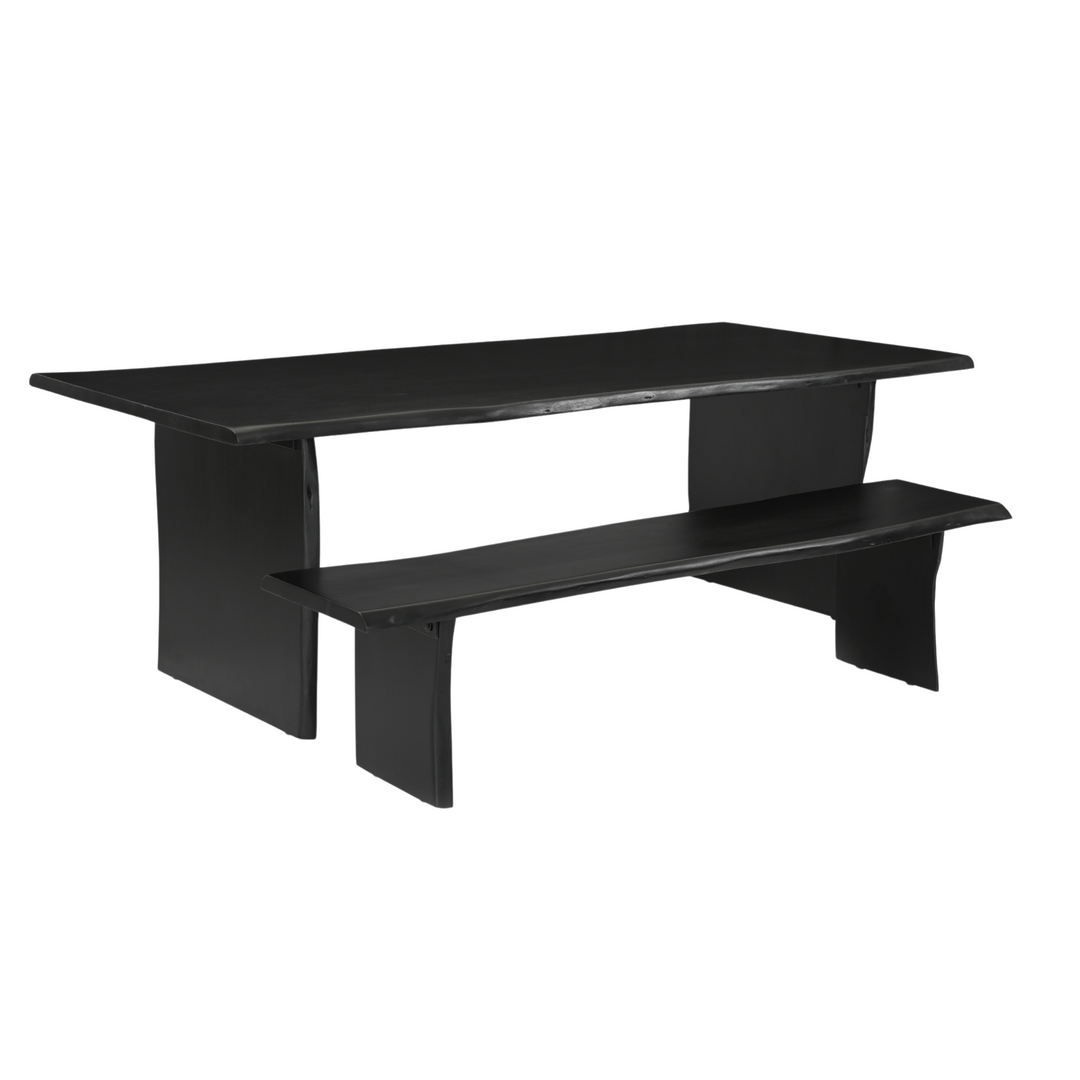 Sloane 6pce Dining Table Black Block Base 180cm Package