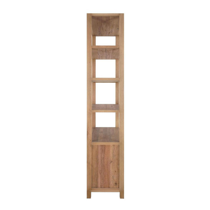 Amelia Reclaimed Oak Bookcase With 2 Glass Doors 230Cm High