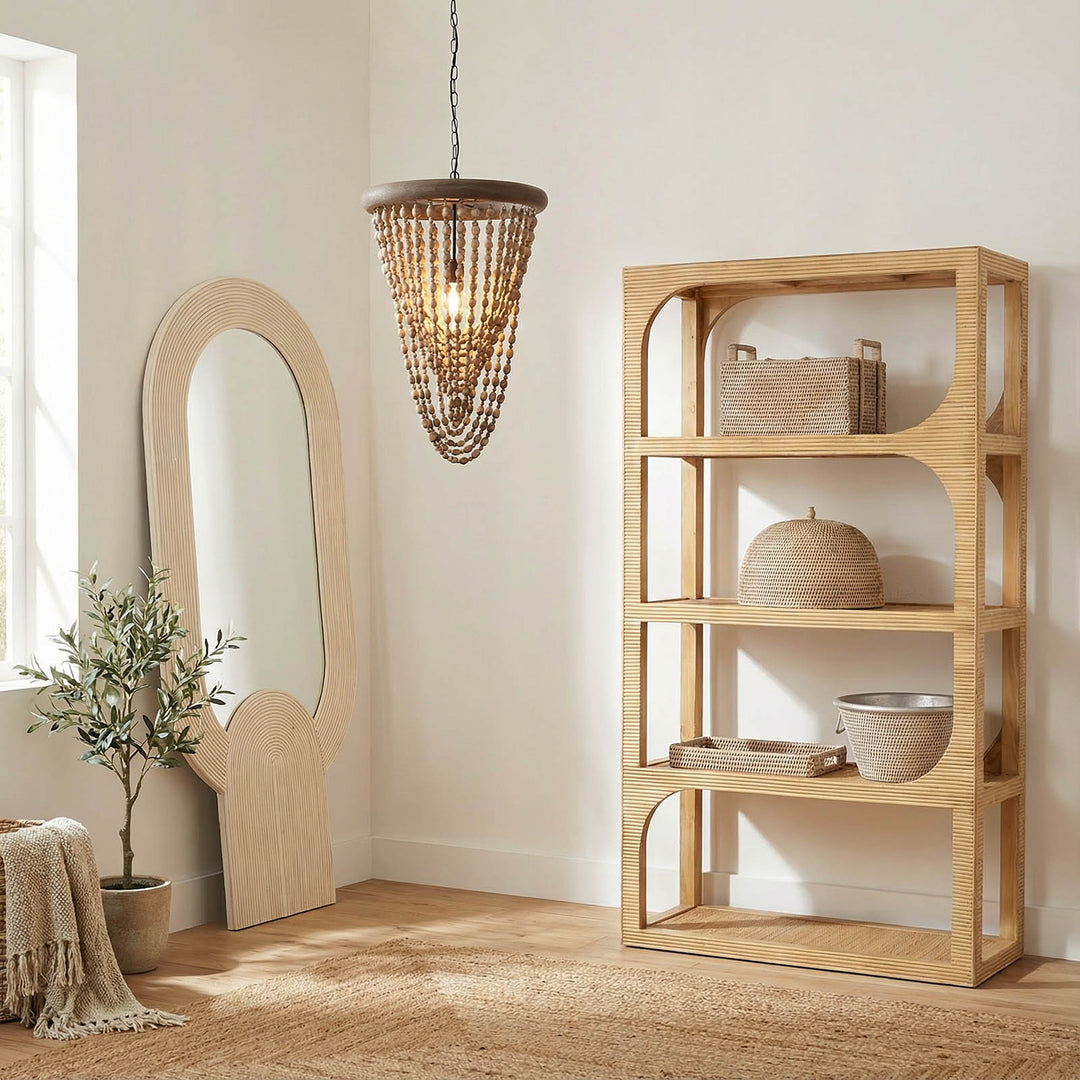 Paume Rattan Cutlery Caddy White Wash