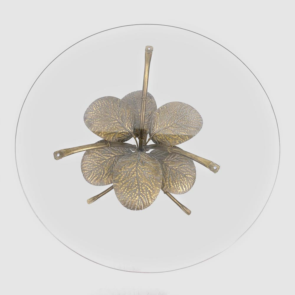 Amari Gold Leaf Side Table