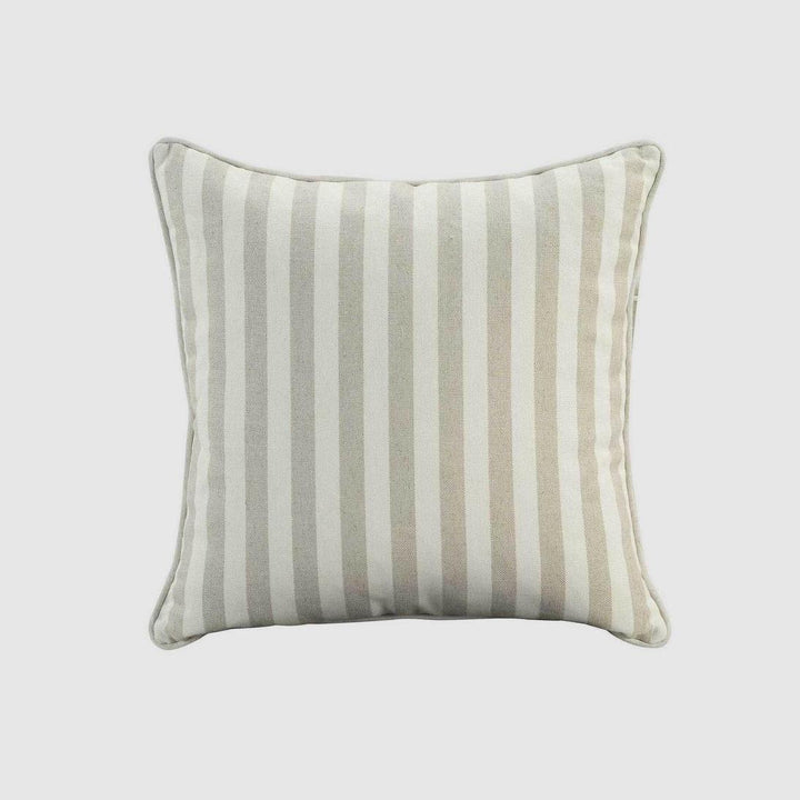 55Cm Throw Cushion Natural Wide Stripe