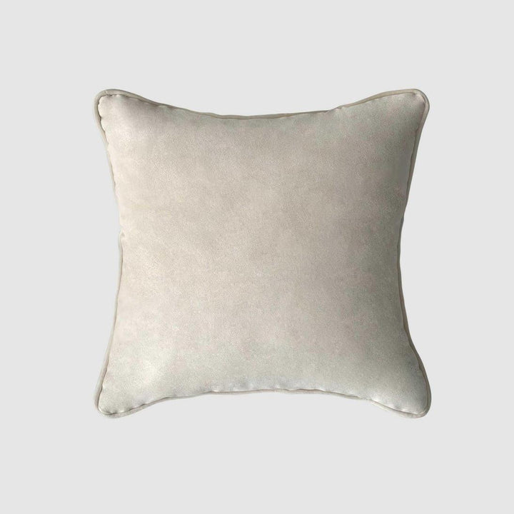 55cm Throw Cushion Cream Velvet