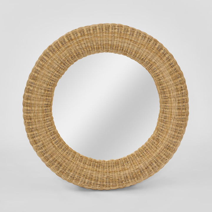 Long Island Mirror Round Rattan