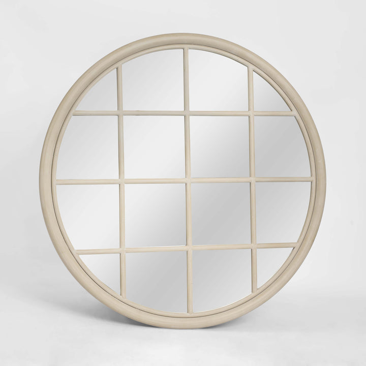 Hamptons Round Mirror 1.2x1.2m Natural