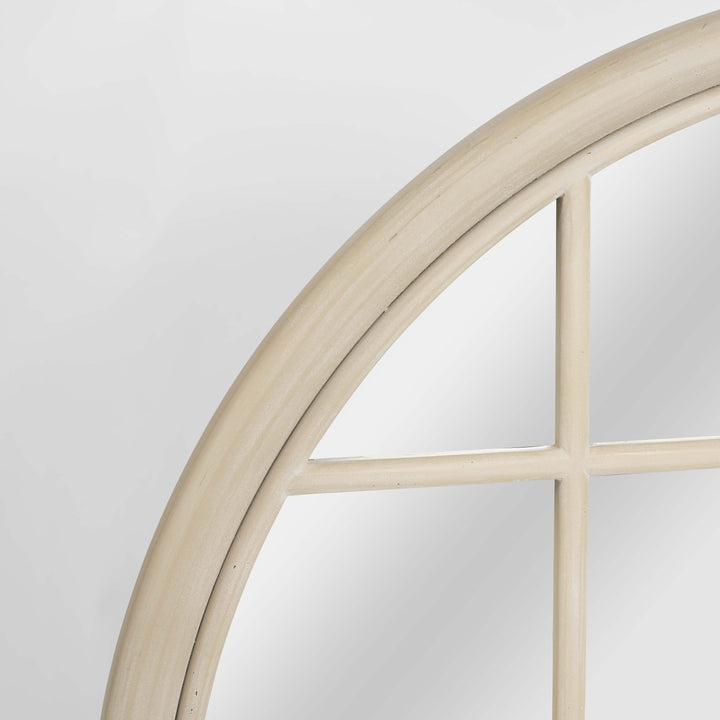 Hamptons Round Mirror 1.2x1.2m Natural