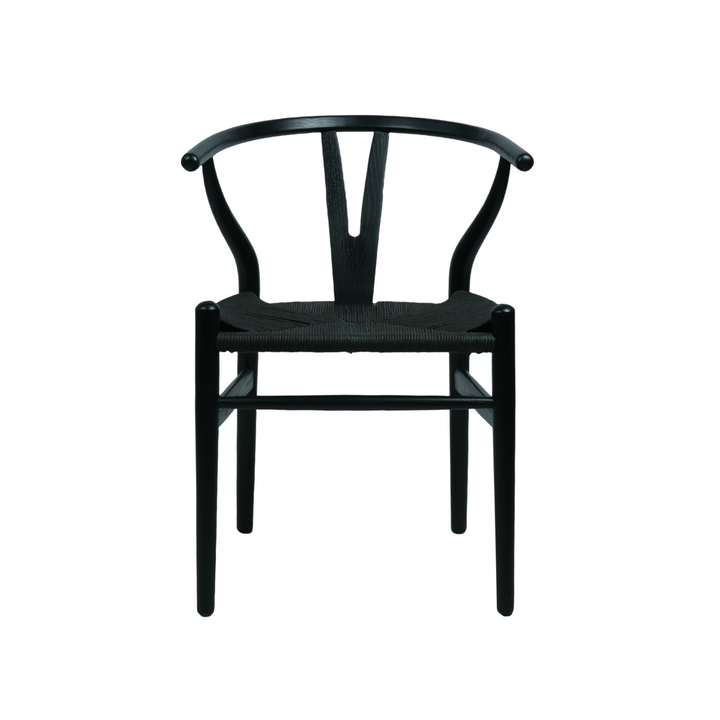 Atlas Dining Chair Black Frame Black Seat