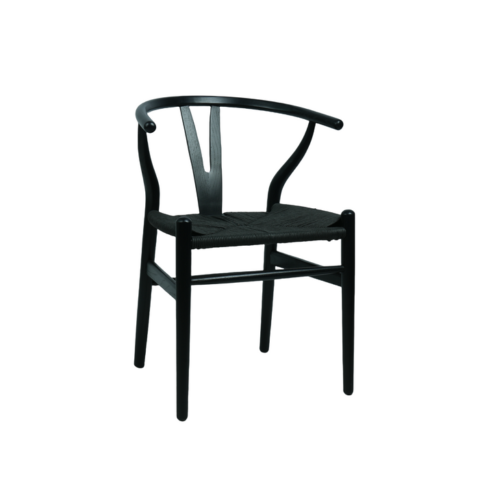 Atlas Dining Chair Black Frame Black Seat