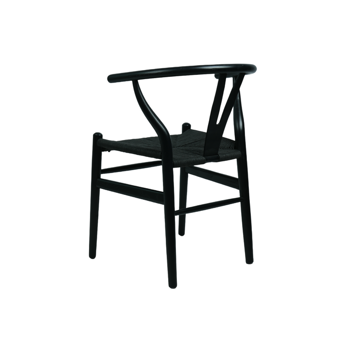 Atlas Dining Chair Black Frame Black Seat