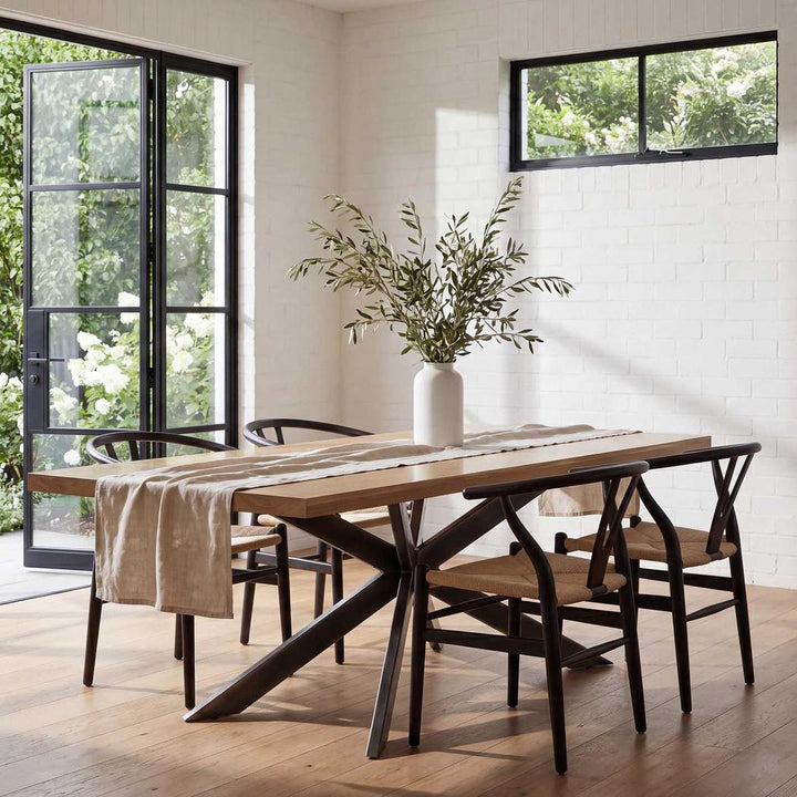 Wainscott Dining Table Brushed Ash 240cm