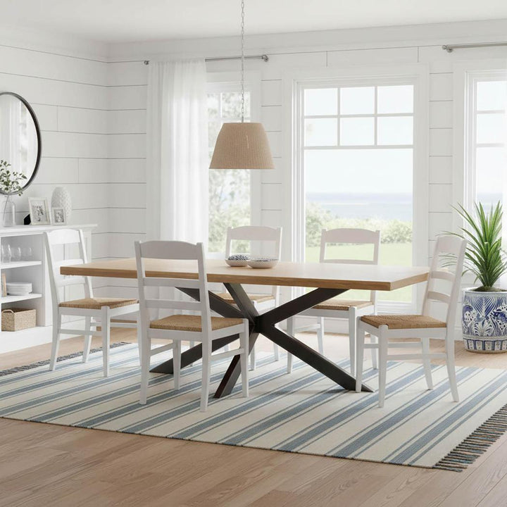 Wainscott Dining Table Brushed Ash 240cm