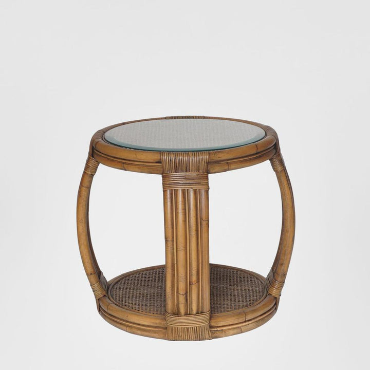 Cayman Rattan Hamptons Side Table Natural