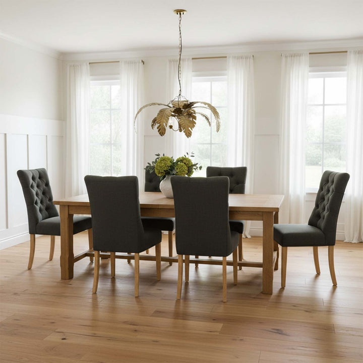 Balmoral Extendable 3.1 m Hamptons Oakwood Dining Table