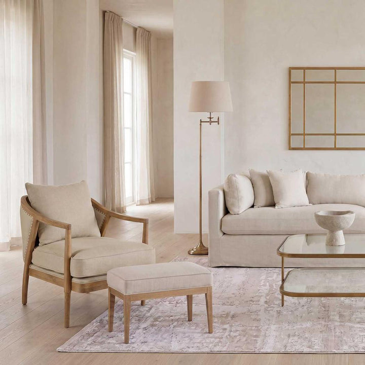Asteria Oakwood Linen Armchair *
