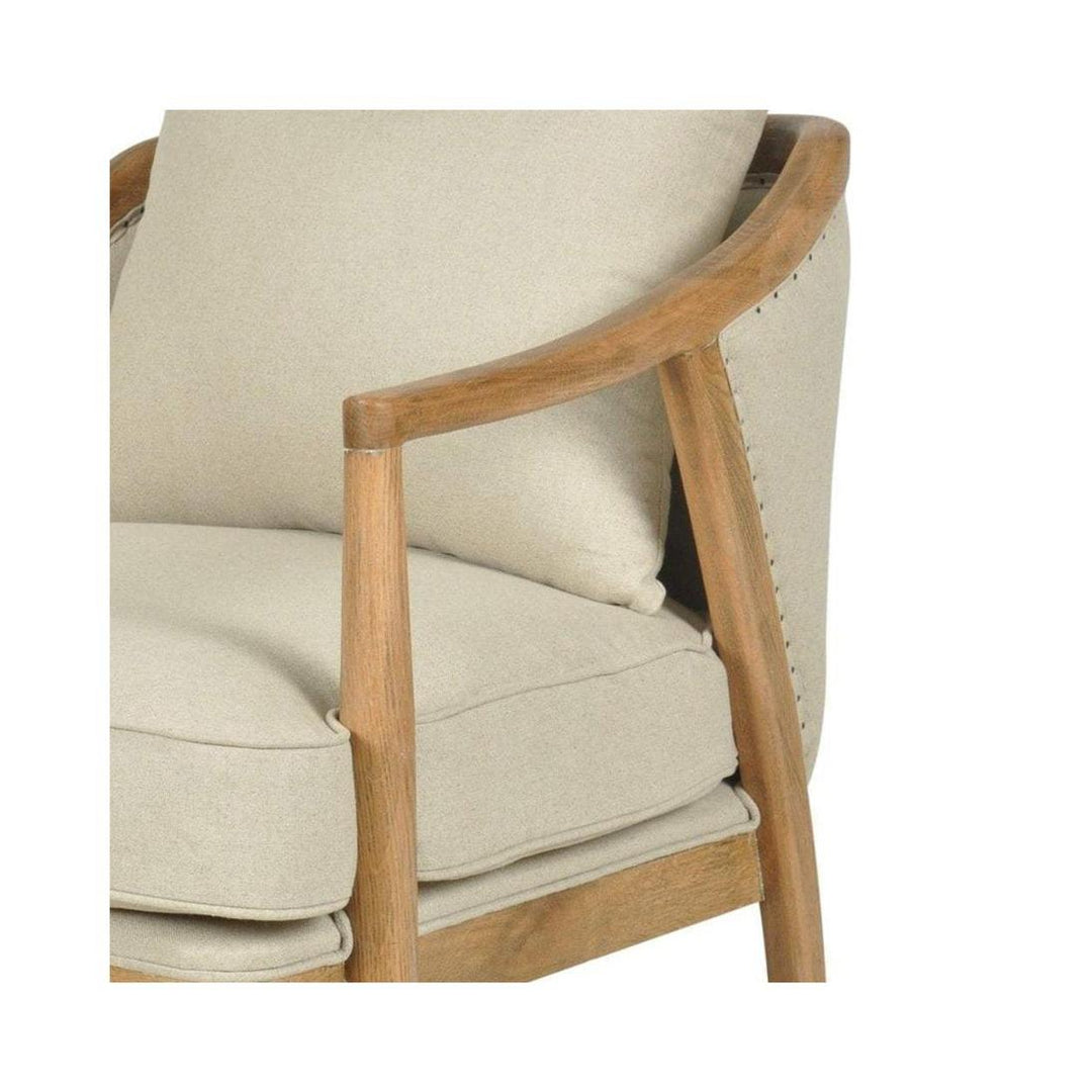 Asteria Oakwood Linen Armchair *