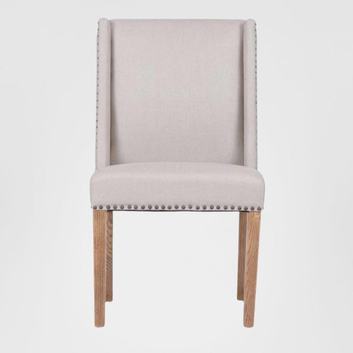 Ithaca Dining Chair Beige W/Studs