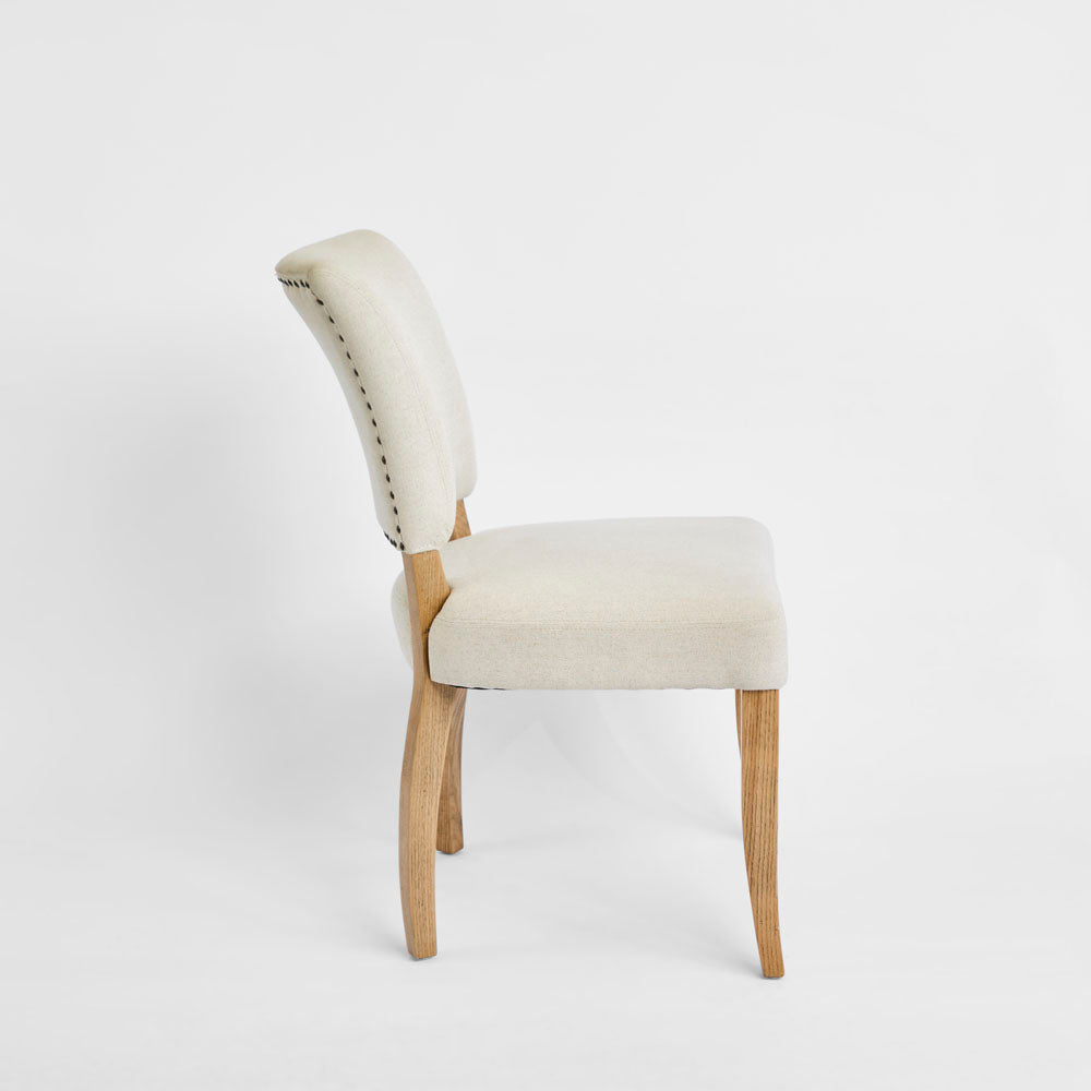 Claude Oakwood Dining Chair Beige