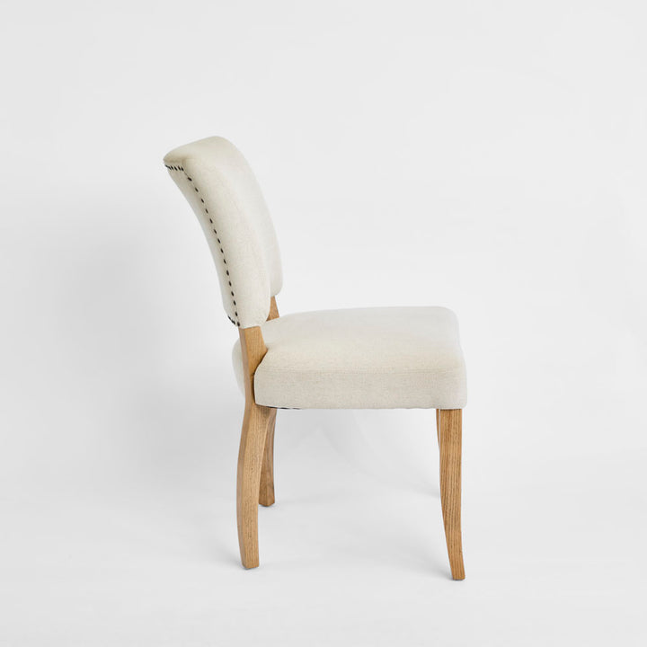 Claude Oakwood Dining Chair Beige