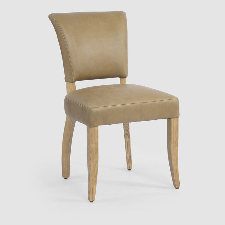 Claude Oakwood Leather Dining Chair