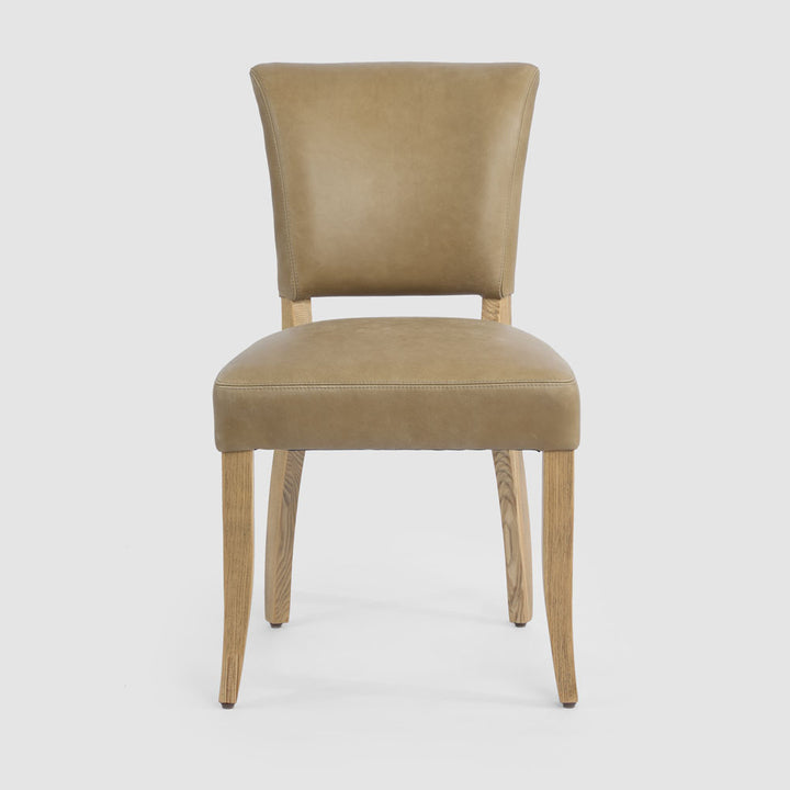 Claude Oakwood Leather Dining Chair