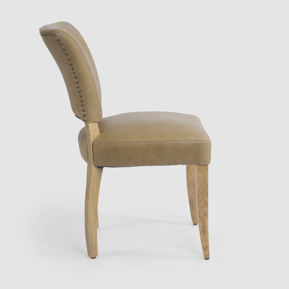 Claude Oakwood Leather Dining Chair