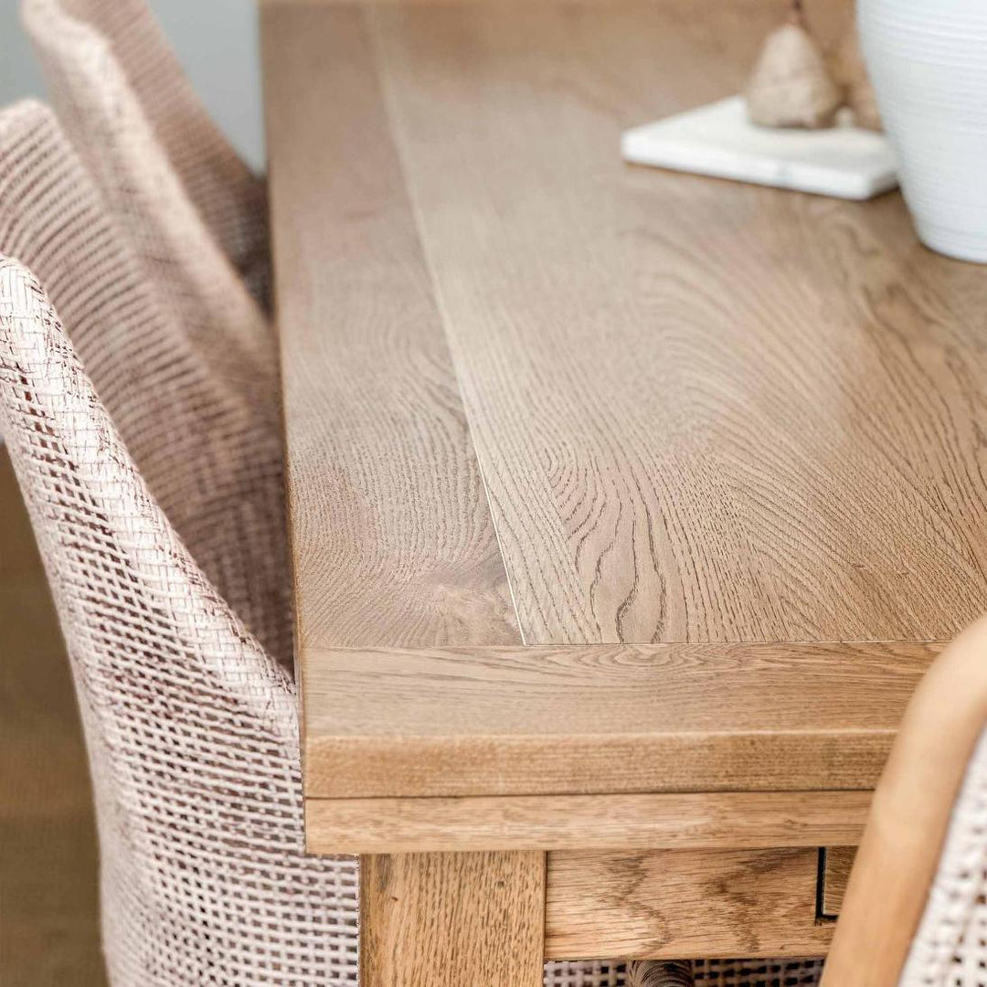 Barossa Extendable Hamptons Dining Table Oakwood 180cm - 280cm