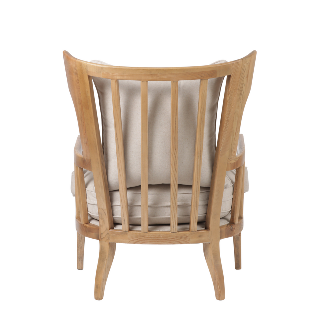 Jackman Coastal Oakwood and Linen Armchair Natural