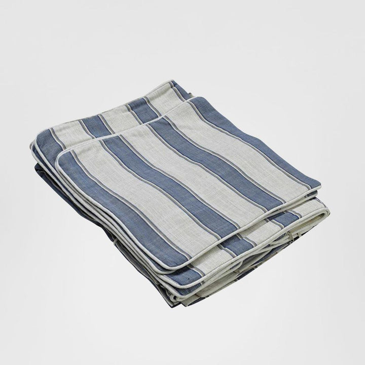 Slip Cover Only - Noosa Hamptons Armchair Blue Sky Stripe