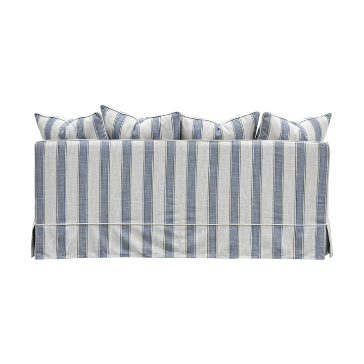 Slip Cover Only - Noosa Hamptons 2.5 Seat Sofa Blue Sky Stripe