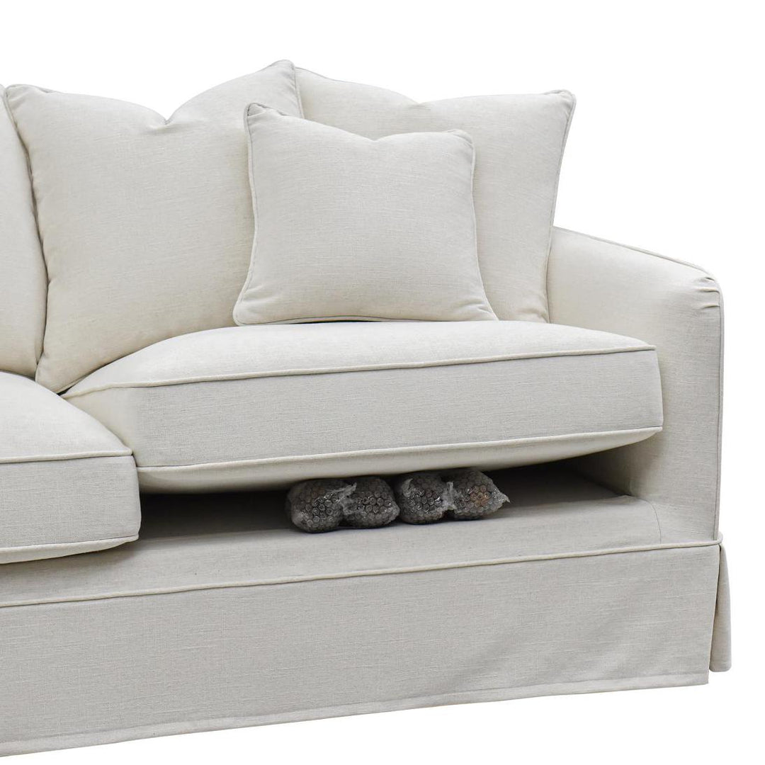 Slip Cover Only - Noosa Hamptons 2.5 Seat Sofa Ivory
