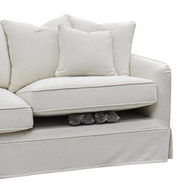 Slip Cover Only - Noosa Hamptons 2.5 Seat Sofa Ivory