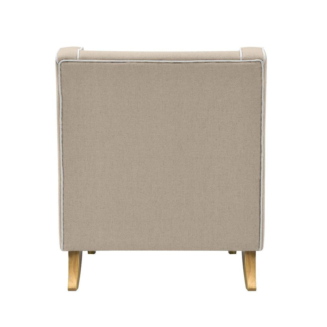 Bondi Hamptons Armchair Natural W/ White Piping