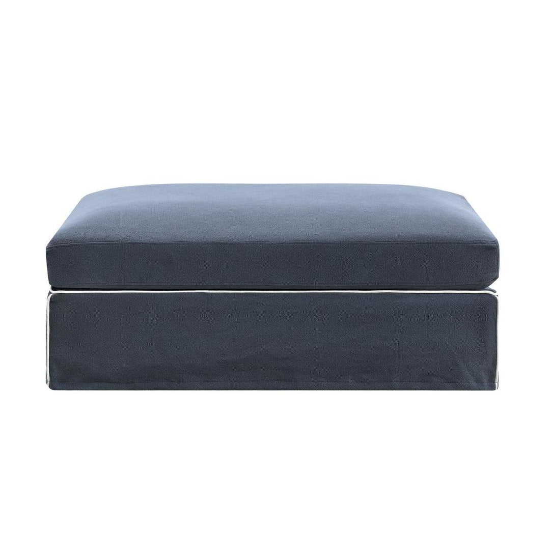 Slip Cover - Marbella Ottoman Navy
