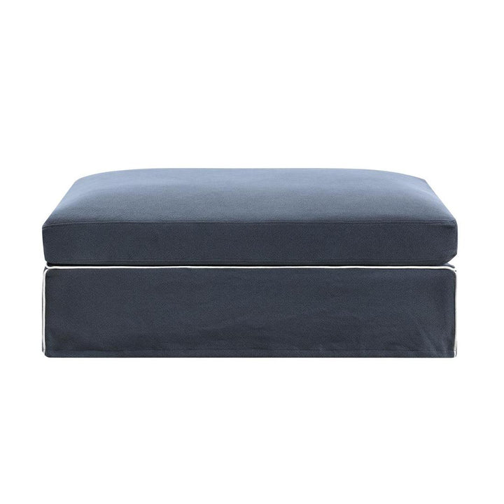 Slip Cover - Marbella Ottoman Navy