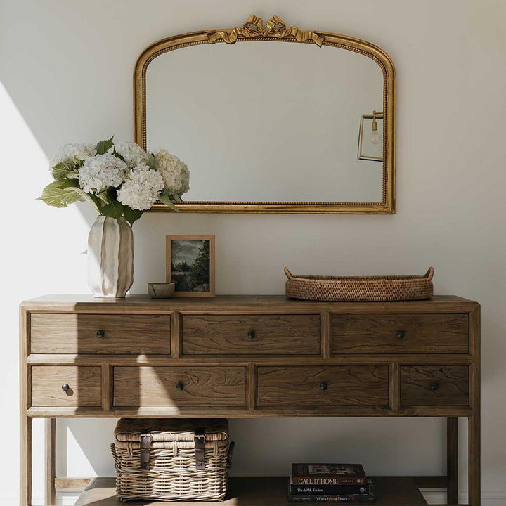 Cambridge 7 Drawer Console Elm Natural