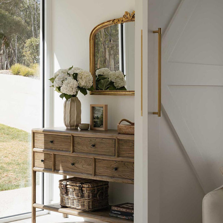 Cambridge 7 Drawer Console Elm Natural