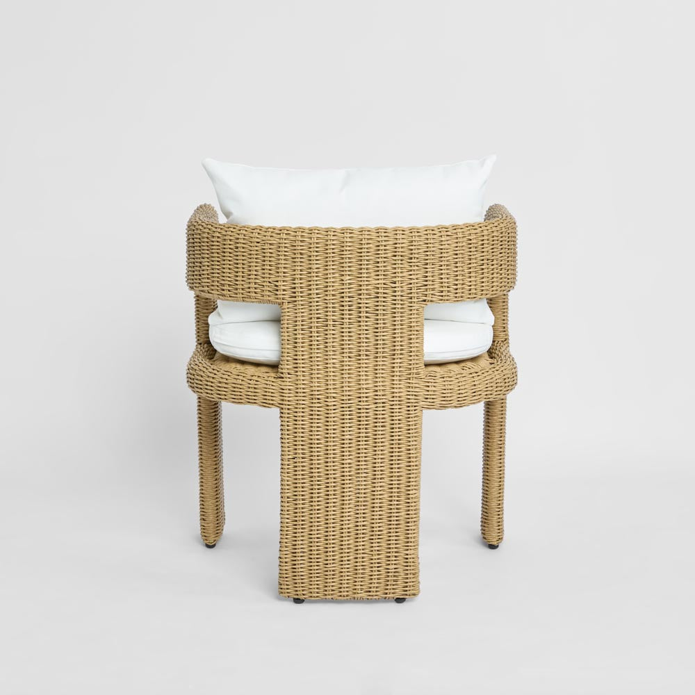 Cassius Outdoor Occasional Dining Chair Natural