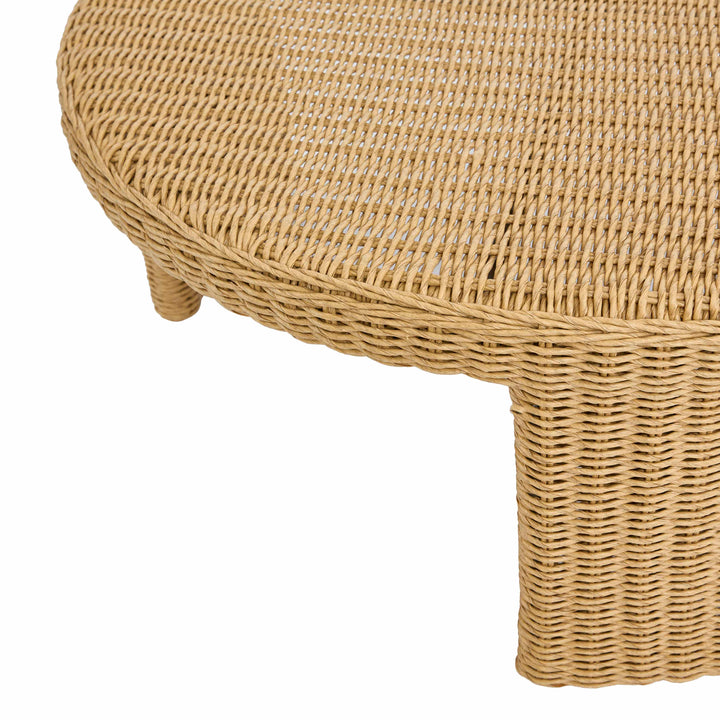 Cassius Outdoor Coffee Tables Nest of 2 Natural