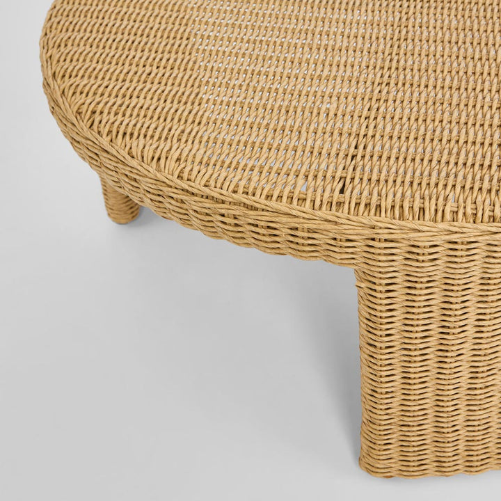 Cassius Outdoor Round Coffee Table Nest of 2 Natural