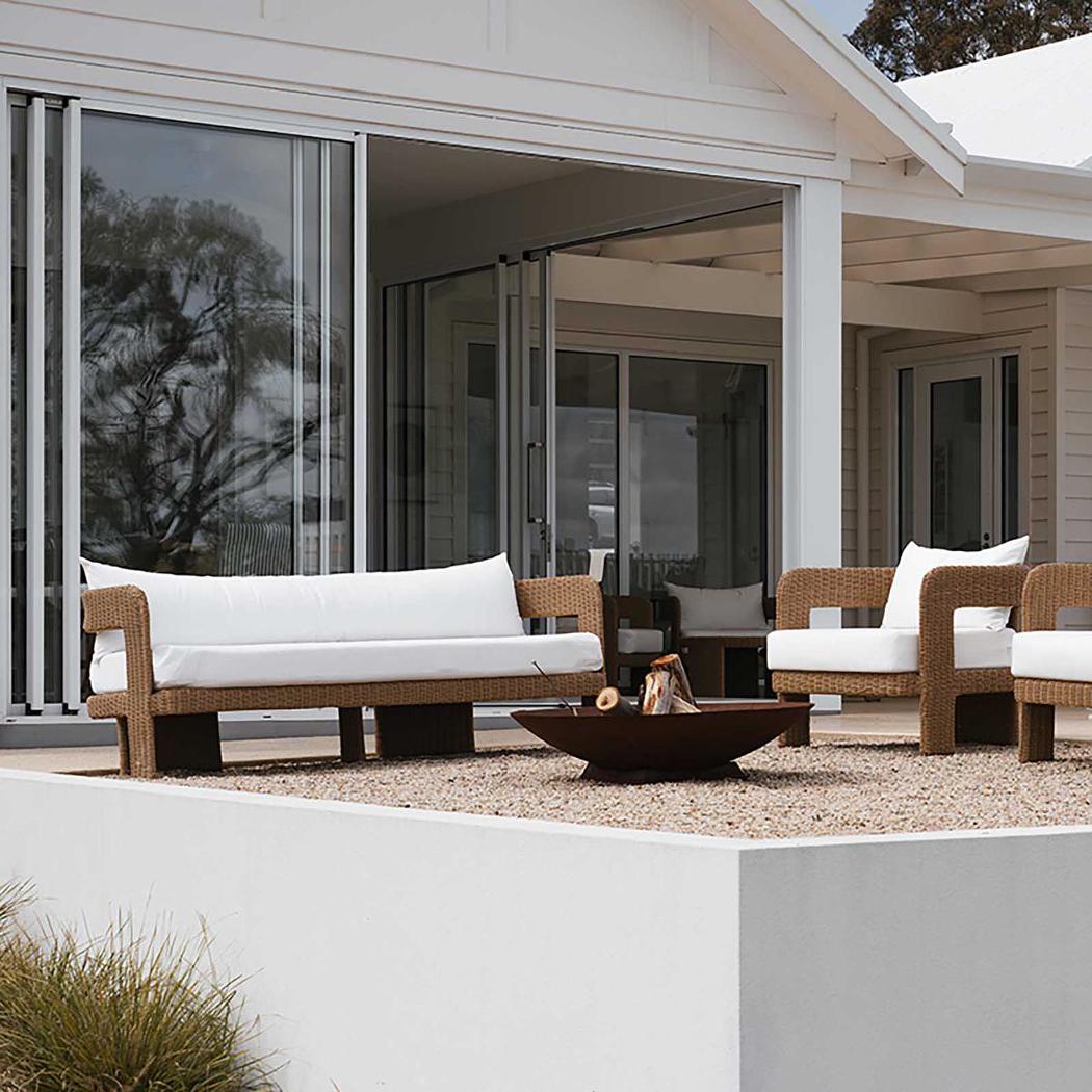 Cassius 3 Seat Sofa Natural Outdoor