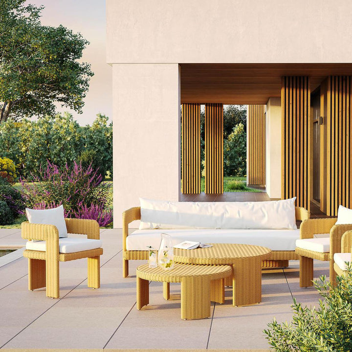 Cassius 3 Seat Sofa Natural Outdoor