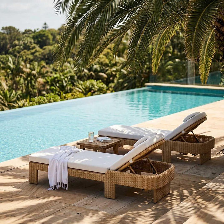 Cassius Sunlounge Natural Outdoor