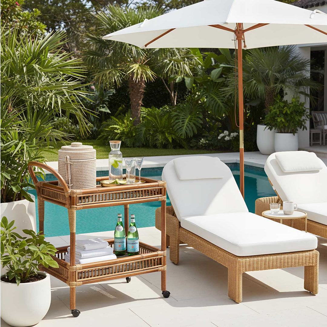 Cassius  Sunlounge Natural Outdoor