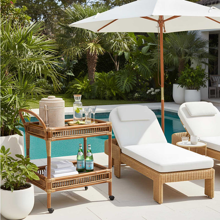 Cassius  Sunlounge Natural Outdoor