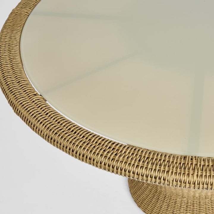 Cassius Round Dining Table Natural Outdoor 120cm