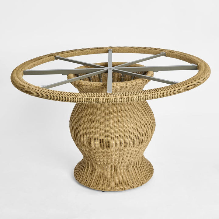 Cassius Round Dining Table Natural Outdoor 120cm