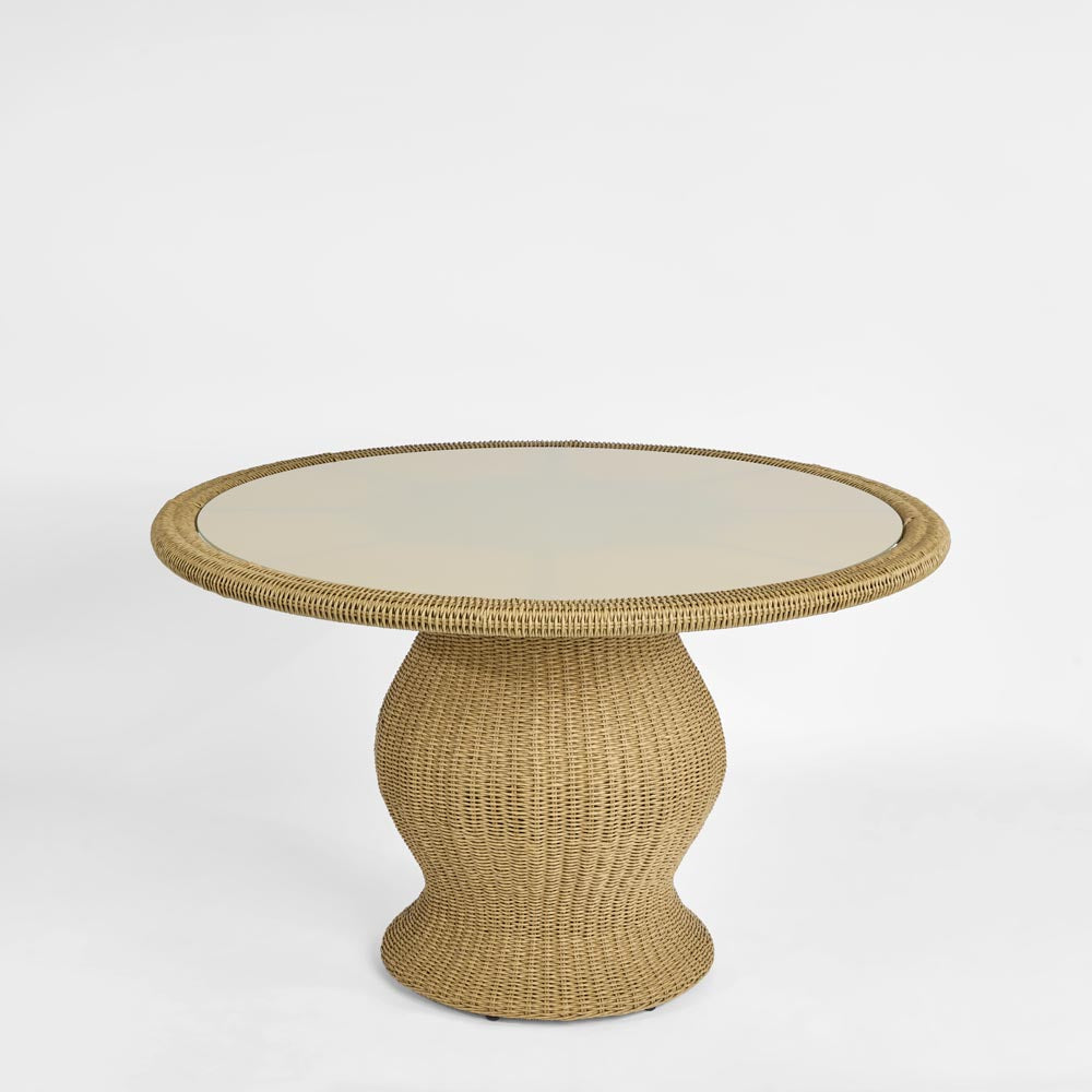Cassius Round Dining Table Natural Outdoor 120cm