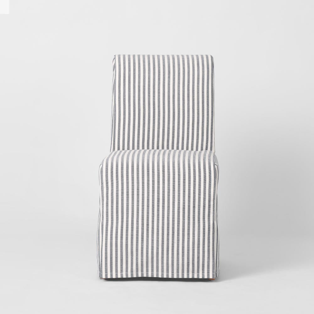 Slip Cover Only - Clifton Dining Chair Blue Stripe