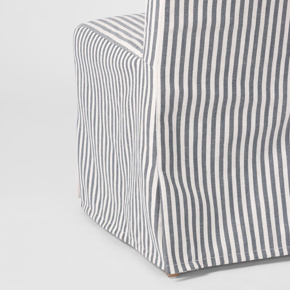 Slip Cover Only - Clifton Dining Chair Blue Stripe