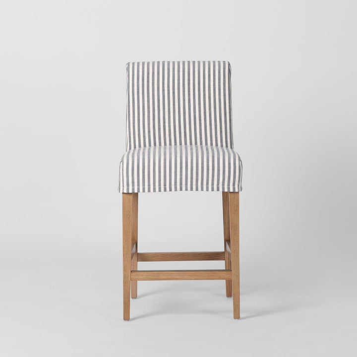 Slip Cover Only - Clifton Counter Stool Blue Stripe