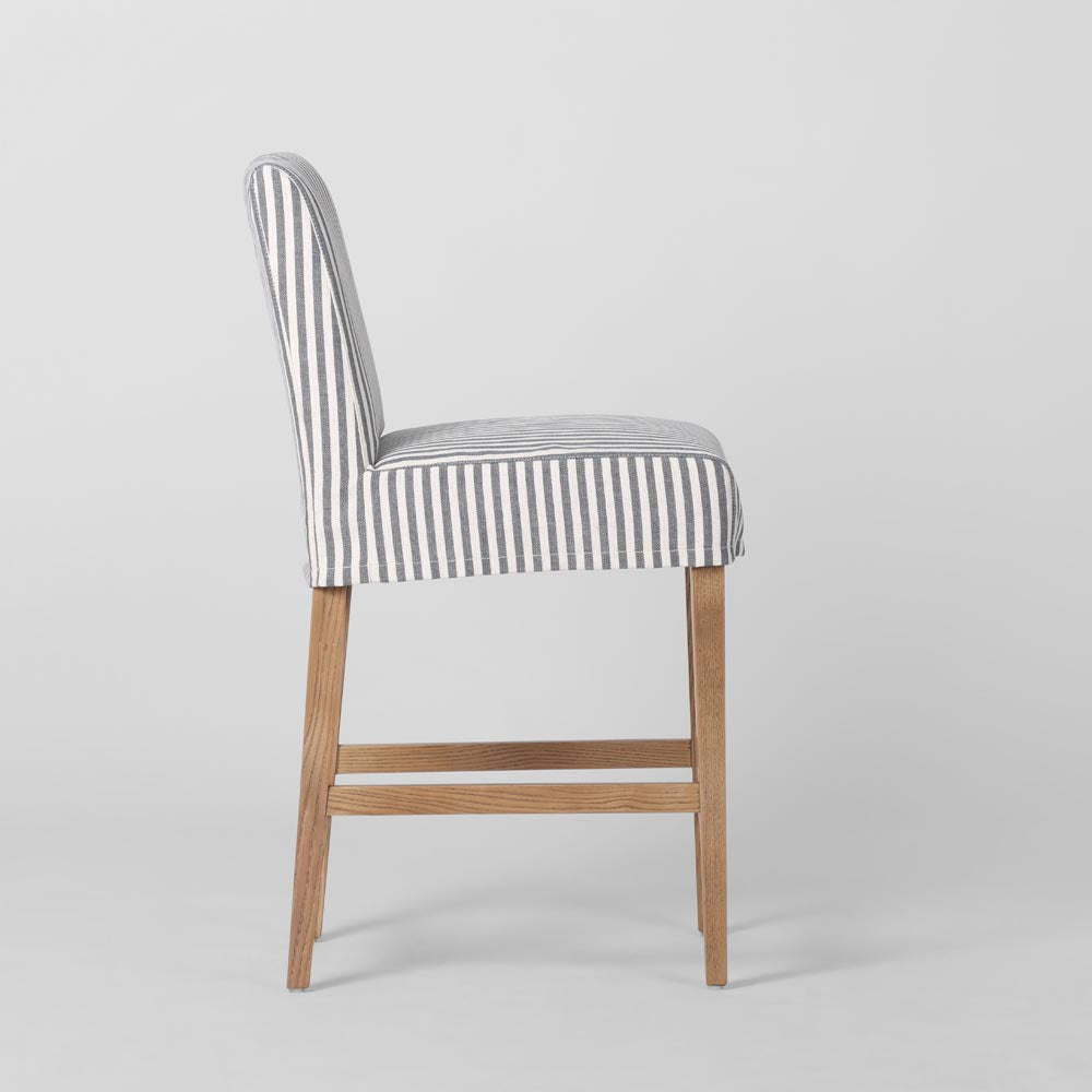Slip Cover Only - Clifton Counter Stool Blue Stripe